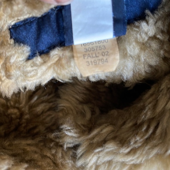 GAP Vintage Faux Fur Lined Denim Jacket Y2K - Picture 13 of 13